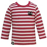 2016年 秋冬 UZUCHAT ウズチャット ボーダー アップリケ 長袖Ｔシャツ UZULAND ウズランド レッド◇90cm
