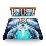 Kess InHouse Mandie Manzano "The Snow Queen" Frozen Twin Fleece Duvet Cover, 68 by 88-Inch [並行輸入品]