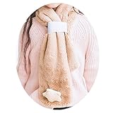 Candykids　可愛くてふわふわ キッズ用 マフラー 全6色 　柔らかいキッズ ふわふわマフラー　純色厚手 秋冬　女の子ネックウォーマー　男女兼用 (カーキ色)