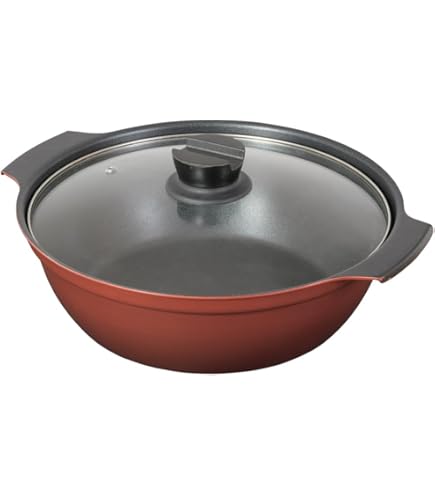 Amazon｜パール金属 卓上鍋 26cm ホーロー ほうろう ガラス蓋付 IH対応  