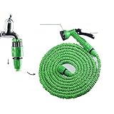 Yiteng　 伸縮ホース　伸びるホース　使用時3倍に伸びる 　マジックホース　 7パターン散水ノズル 　ガーデニング 　洗車 　掃除用　花園用