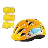 LuckyDays　キッズヘルメット　子供用　７点セット　膝・肘・腕保護 3組セット　防具　自転車　アンチショツク　無害素材　キックボード　 軽量　通気性良い　おしゃれ　オールシーズン　Boy's＆G