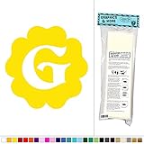 レターG初期 – Fun Inフラワーキッズ用ガールズベビールーム – ビニールステッカーデカール壁アート装飾 イエロー 061116W5353_Yellow