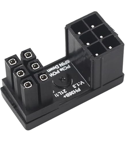 Amazon.co.jp: KAUMO PCI-E電源 方向変換コネクタ (8ピン ラッチ下側