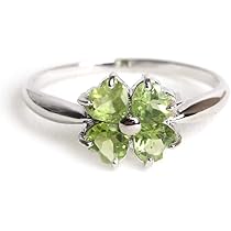 K18 ペリドット 四つ葉のクローバーリング 楽天市場】指輪 リング 四葉 クローバー ペリドット 8月誕生石