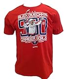 リーボックAlexander Ovechkin # 8 Washington Capitalsレッド500 Goal Celebration Teeサイズ= Large