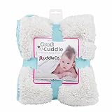Comfi Cuddle Reversible Baby Blanket Super Soft -Dreamer Pale Blue by Cuddle Co