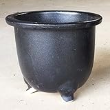 信楽焼植木鉢 柚子肌観音竹鉢 8号 足付 ／アウトレット数量限定品