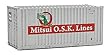 Walthers SceneMaster 20 'コンテナW /フラットパネルMitsui OSK lines-assembled Train Collectable