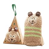 ソフトコーラルベルベットベビーソックスかわいい漫画の幼児ソックスストライプマウス