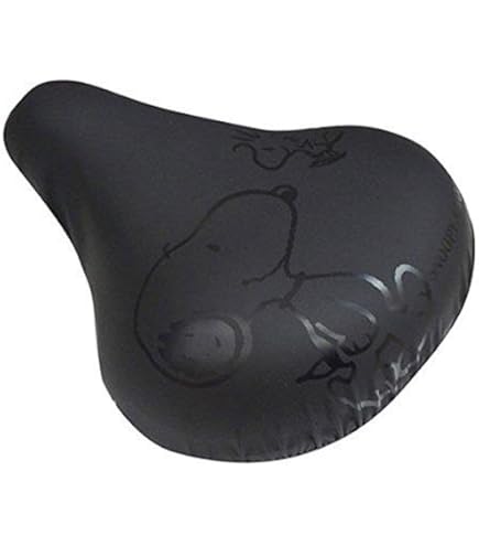 PE-015スヌーピー フレンズBKサドルカバー のびーるチャリCAP PE-015スヌーピー フレンズBKサドルカバー のびーるチャリCAP
