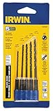 Irwin 4935642酸化ブラック六角シャンクドリルビットセット5カウント