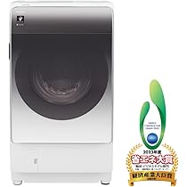 Amazon | シャープ 洗濯機 ドラム式 ES-WS13-TL ヒートポンプ乾燥 左 