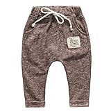 coodebear Little Girls 'ベビー男の子ウールパッチゆったりカジュアルパンツ0 – 2年 カラー: ブラウン