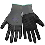 Global Glove 580NFT Tsunami Grip Nitrile New Foam Technology Glove with Zebra Strip Back, Work, Extr