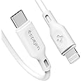 Spigen DuraSync USB C iPhone 充電ケーブル ライトニングケーブル、Apple MFI認証取得 iPhone iPad iPod AirPods 互換対応