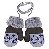 Tonsee 可愛い 子供用 指なし 手袋 ガールズ ボーイズ 柔らかい 手袋 大人気 グローブ (グレー)