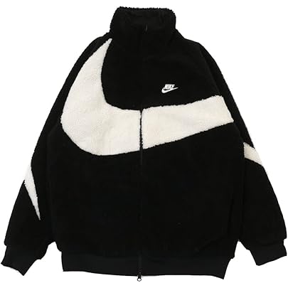 ルフィさん Nike フリース ジャケット Lサイズ 黒/白 Amazon | [ナイキ] SWOOSH FULL ZIP JACKET ボア フリース ジャケット