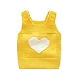 FEVON　ベスト　子供　女の子　ニットベスト　キッズ　ガールズ　ベビー服　赤ちゃん　可愛い　ハートの柄　ニットセーター　袖なし　トップス　カットソー　キッズベスト　プルオーバー　チョッキ　通園　通学