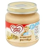 Cow & Gate Creamed Porridge from 6m Onwards 125g (Pack of 2) - 牛＆ゲートが6メートル以降の125グラムからお粥をクリーム状 (Cow &