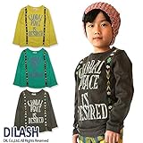 (ディラッシュ) DILASH 秋'15 ネイティブ柄テープ長袖Tシャツ 120 ターコイズブルー