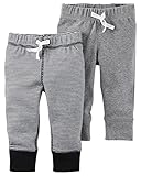 カーターズ（Carter's）男の子用グレーx黒ボーダーボディースーツにピッタリなコーデパンツ2枚セット (3months(55-61cm)) [並行輸入品]