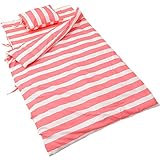 お昼寝布団 ７点セット ボーダー柄 ピンク