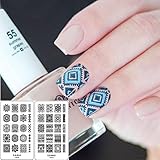 夏にピッタリ！Ejiubas ネイルプレート　スタンピングプレート　スタンプネイル　花柄　アマ...