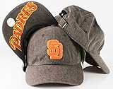 San Diego Padres MLB新しいRaglinコットンツイルディストレスドスクリーンプリントキャップブラウン