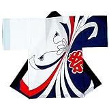 祭り 子供 半纏 【2歳~13歳】 （53403）≪濃紺 熨斗≫ よさこい コスチューム 　衣...