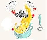 離乳食用　調理器具セット　温度を保つ　滑り止め　多機能　安全　赤ちゃん離乳用　ベビーフードセット (ブルー)