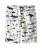 [ハットレイ] Hatley Kids ボーイズ Toothy Sharks Swim Trunks (Toddler/Little Kids/Big Kids) 水着 White 2T Toddle