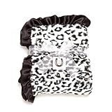 Max Daniel Baby Throw Blanket, Black-White Jaguar by Max Daniel Designs