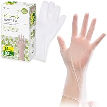 Amazon.co.jp: [アイリスオーヤマ] ビニール手袋 Mサイズ 100枚
