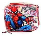 Marvel Spider-Man Spider-Sense Lunch Box - Insulated Lunch Bag - Long Shoulder Strap and Handle, Bla