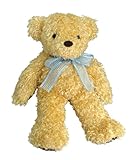 生まれたときの体重で作る体重ベア　ベビーベア　ライトブラウン×ブルーストライプ