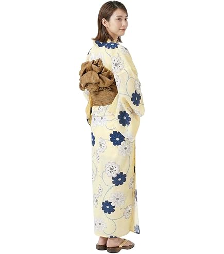 Amazon.co.jp: dita 浴衣 京の水墨画 浴衣5点セット ゆかた・帯・下駄