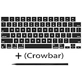 Bfenown 交換用キーキャップ キー MacBook Air M2 M3 M4 13インチ 15インチ A2681 A3113 A2941 A3114、MacBook Pro/Max 14 16インチ M2 M3 M4 A2779 A2780 A2918 A2992 A2992 A用 2991年 A3401 A3112 2022-2024 ブラック