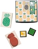 Yellow Owl Workshop pattern stamp pineapple　スタンプインクセット