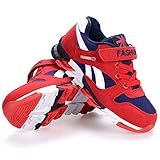 新しい子供のスポーツの靴子供のカジュアルシューズ子供の靴（ニュートラル/男性と女性ができます） (33ヤード21.1CM, レッド)