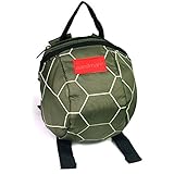 子供 リュック バッグ 迷子防止 ひも リード付き 幼児 飛び出し防止 ハーネス (モスグリーン かめ)