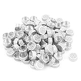 uxcell　コアベント　金型部品　メカニカルパーツ　アルミホールコア　12mm直径　シルバートーンベント　100個入り