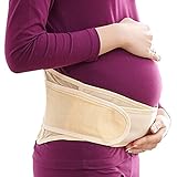 (マーシェル) Marshel 産前 産後 矯正ベルト 腰痛コルセット 骨盤矯正 マタニティ 通気性良好 産前、産後に 簡単 マジックテープ装着 ベージュ Lサイズ