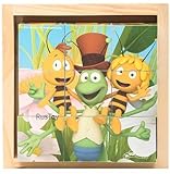 [RusToyShop] 9psc Wooden Cubes Maya the bee, Cartoon, Puzzles, Children Toys, Favorite Cartoon Chara