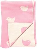 DARZZI Hello Birdie Baby Blanket, Pink, 35"x45" [並行輸入品]