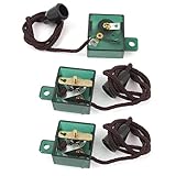 uxcell　線付きスイッチ　ファン付き　プルコードスイッチ　自己リセット　AC250V　1A　3個入り