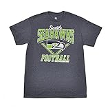 Seattle Seahawks Junk Food Heather Navy Gridiron Teeシャツ(大人用XL )