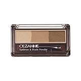 セザンヌ アイブロウ＆シェードパウダー 02 ナチュラルブラウン 1.5g ノーズシャドウ×ふわっと立体眉パウダー