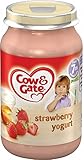 Cow & Gate Strawberry Yogurt 7mth+ (200g) 牛とゲートイチゴヨーグルト7Mth + （ 200グラム）