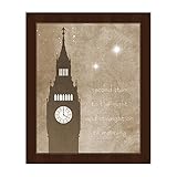 Straight On Til朝:グラフィックのStarry Nightime空、Great Bellクロックタワービッグベンat the Palace of Westminsterロンドンの壁アート